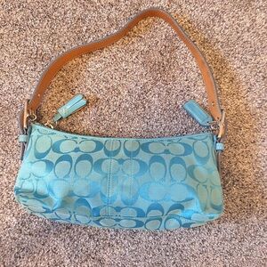 Blue Patterned Women's Shoulder Bag